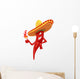 hot chili pepper with fire Wall Decal