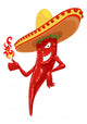 hot chili pepper with fire Wall Decal
