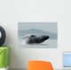 Humpback Whale Breaching Near Juneau During Summer In Southeast Alaska Wall Mural