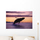 Humpback Whale Breaching @ Sunset Composite Se Ak Wall Mural
