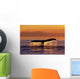 Humpback Whale Fluke @ Sunset Inside Passage Se Ak Summer Wall Mural