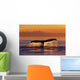 Humpback Whale Fluke @ Sunset Inside Passage Se Ak Summer Wall Mural