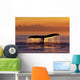Humpback Whale Fluke @ Sunset Inside Passage Se Ak Summer Wall Mural