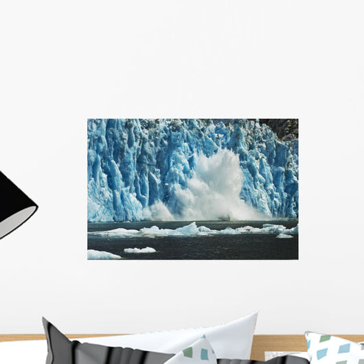 View Of Dawes Glacier Calving Wall Mural