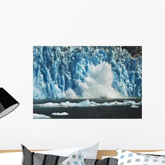 View Of Dawes Glacier Calving Wall Mural
