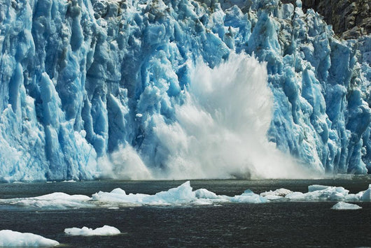 View Of Dawes Glacier Calving Wall Mural