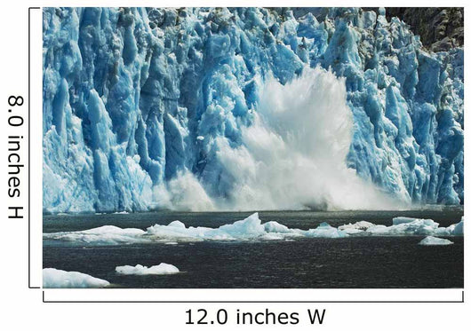 View Of Dawes Glacier Calving Wall Mural