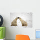 Polar Bears Play Fighting At Churchill, Manitoba, Canada Wall Mural