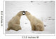 Polar Bears Play Fighting At Churchill, Manitoba, Canada Wall Mural
