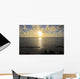 Hawaii, Oahu, Sunset over Waikiki Beach and ocean Wall Mural