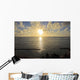 Hawaii, Oahu, Sunset over Waikiki Beach and ocean Wall Mural