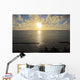 Hawaii, Oahu, Sunset over Waikiki Beach and ocean Wall Mural