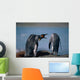 Group Of King Penguins Interacting Together Wall Mural
