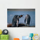 Group Of King Penguins Interacting Together Wall Mural