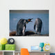 Group Of King Penguins Interacting Together Wall Mural