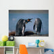 Group Of King Penguins Interacting Together Wall Mural