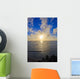 Hawaii, Oahu, Sunset over Waikiki Beach and ocean Wall Mural