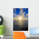 Hawaii, Oahu, Sunset over Waikiki Beach and ocean Wall Mural
