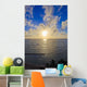 Hawaii, Oahu, Sunset over Waikiki Beach and ocean Wall Mural
