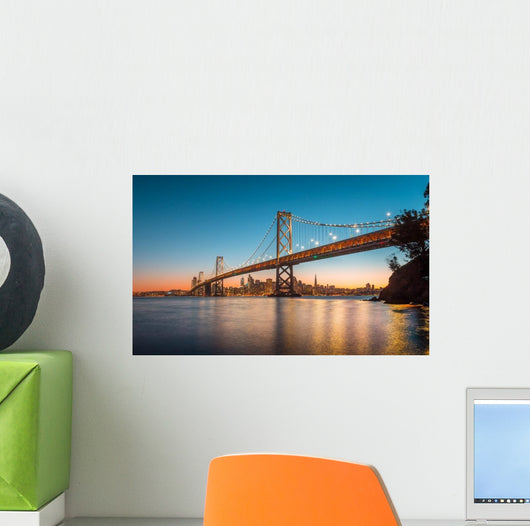 Golden Gate Bridge & San Francisco Skyline Wall Decal
