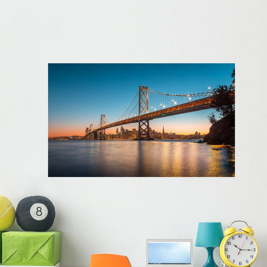 Golden Gate Bridge & San Francisco Skyline Wall Decal