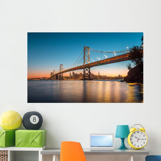 Golden Gate Bridge & San Francisco Skyline Wall Decal