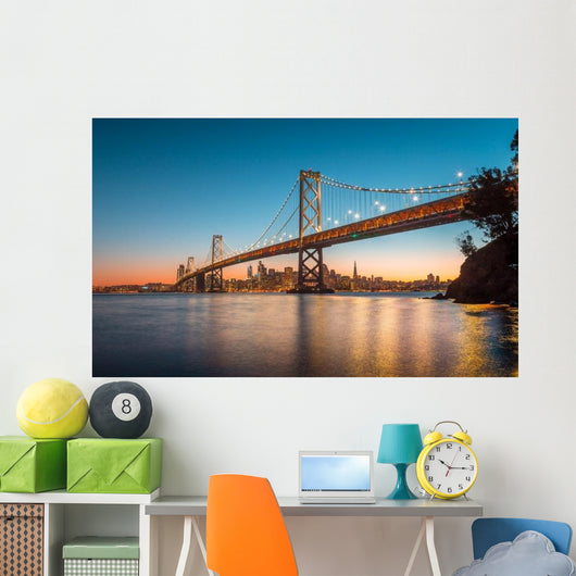 Golden Gate Bridge & San Francisco Skyline Wall Decal
