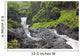 Hawaii, Maui, Hana, Seven Sacred Pools, a large stream and waterfalls Wall Mural