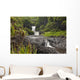 Hawaii, Maui, Hana, Seven Sacred Pools, a large stream and waterfalls Wall Mural