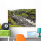 Hawaii, Maui, Hana, Seven Sacred Pools, a large stream and waterfalls Wall Mural