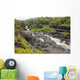 Hawaii, Maui, Hana, Seven Sacred Pools, a large stream and waterfalls Wall Mural