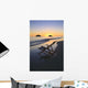 Hawaii, Lanikai, Empty beach chair at sunset Wall Mural