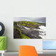 Hawaii, Maui, Hana, Seven Sacred Pools, a large stream and waterfalls Wall Mural