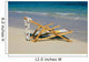 A lounge chair on the white sandy beach of Lanikai Wall Mural