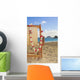 A lounge chair on the white sandy beach of Lanikai Wall Mural