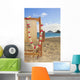 A lounge chair on the white sandy beach of Lanikai Wall Mural
