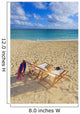 Two lounge chairs on the white sandy beach of Lanikai Wall Mural