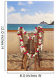 Two lounge chairs on the white sandy beach of Lanikai Wall Mural
