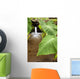 Hawaii, Maui, Large Taro leaves in a pond Wall Mural