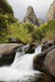 Hawaii, Maui, Iao River Valley waterfall Wall Mural