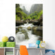 Hawaii, Maui, Iao River Valley waterfall Wall Mural