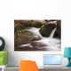 Hawaii, Maui, Iao River Valley, water in motion over rocks Wall Mural
