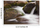 Hawaii, Maui, Iao River Valley, water in motion over rocks Wall Mural