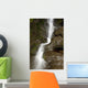 Hawaii, Maui, Makamakaole Gulch, A closeup of waterfall Wall Mural