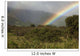 Hawaii, Maui, A rainbow over the lush Kaupo Gap Wall Mural