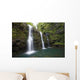 The three Waikani Falls with a clear blue pond on The Road To Hana Wall Mural