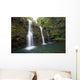The three Waikani Falls with a clear blue pond on The Road To Hana Wall Mural