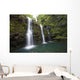 The three Waikani Falls with a clear blue pond on The Road To Hana Wall Mural