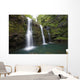 The three Waikani Falls with a clear blue pond on The Road To Hana Wall Mural