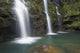 The three Waikani Falls with a clear blue pond on The Road To Hana Wall Mural